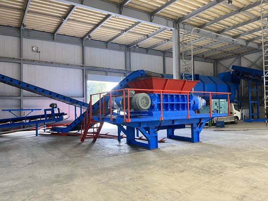 tritare a doppio asse per la lavorazione dei rifiuti multifunzionale dell'alluminio e per l'estrazione di energia