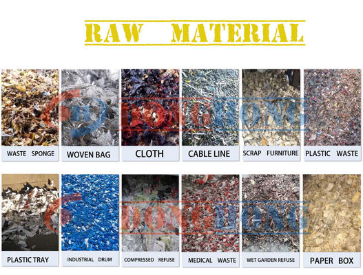 Impianto di smistamento dei rifiuti solidi urbani con capacità di produzione di RDF da 10 a 500 tonnellate