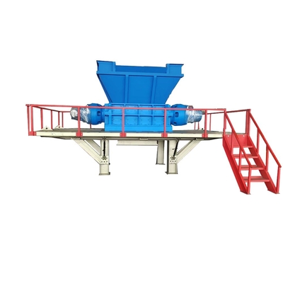 Materiale in lega trituratrice a doppio albero trituratrice industriale multifunzionale di rifiuti solidi