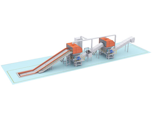 110kW Potenza Doppia Valtellina Trottolato per 8000KG Peso di profilo di alluminio triturazione