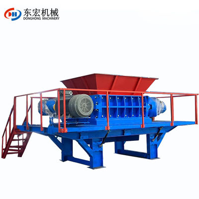 110kW Stainless Steel Building Template Shredder Biassiale Rubber Crusher per rifiuti urbani