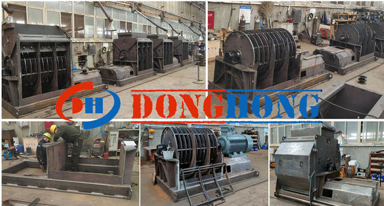 Alta produttività 6000 kg Prodotto di polvere di legno Rompitore di metalli Rompitore di rifiuti per la costruzione Rompitore di pneumatici per auto Rompitore a doppio albero