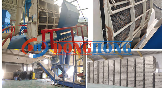 Alta produttività 6000 kg Prodotto di polvere di legno Rompitore di metalli Rompitore di rifiuti per la costruzione Rompitore di pneumatici per auto Rompitore a doppio albero