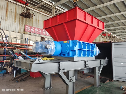 110kW di potenza Trinciatrice di residui di guscio di cocco per la frantumazione di grandi e piccole materie plastiche di ferro
