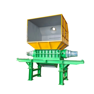 Trituratore a doppio albero in acciaio al carbonio per il riciclaggio multifunzionale di plastica/legno/metallo